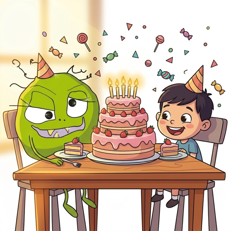 Candy Bug and the Birthday Cake