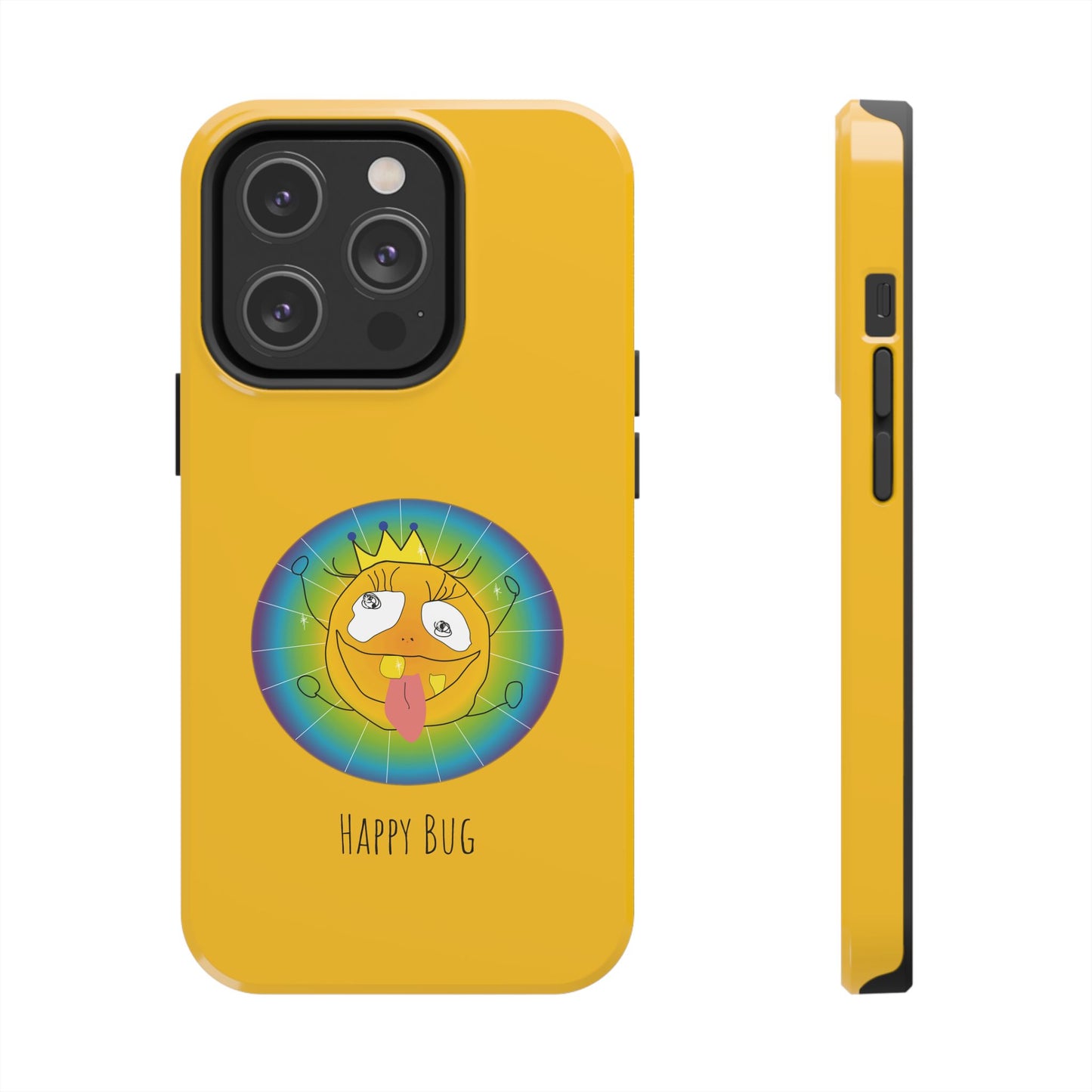 Happy Bug  - Phone Case Yellow