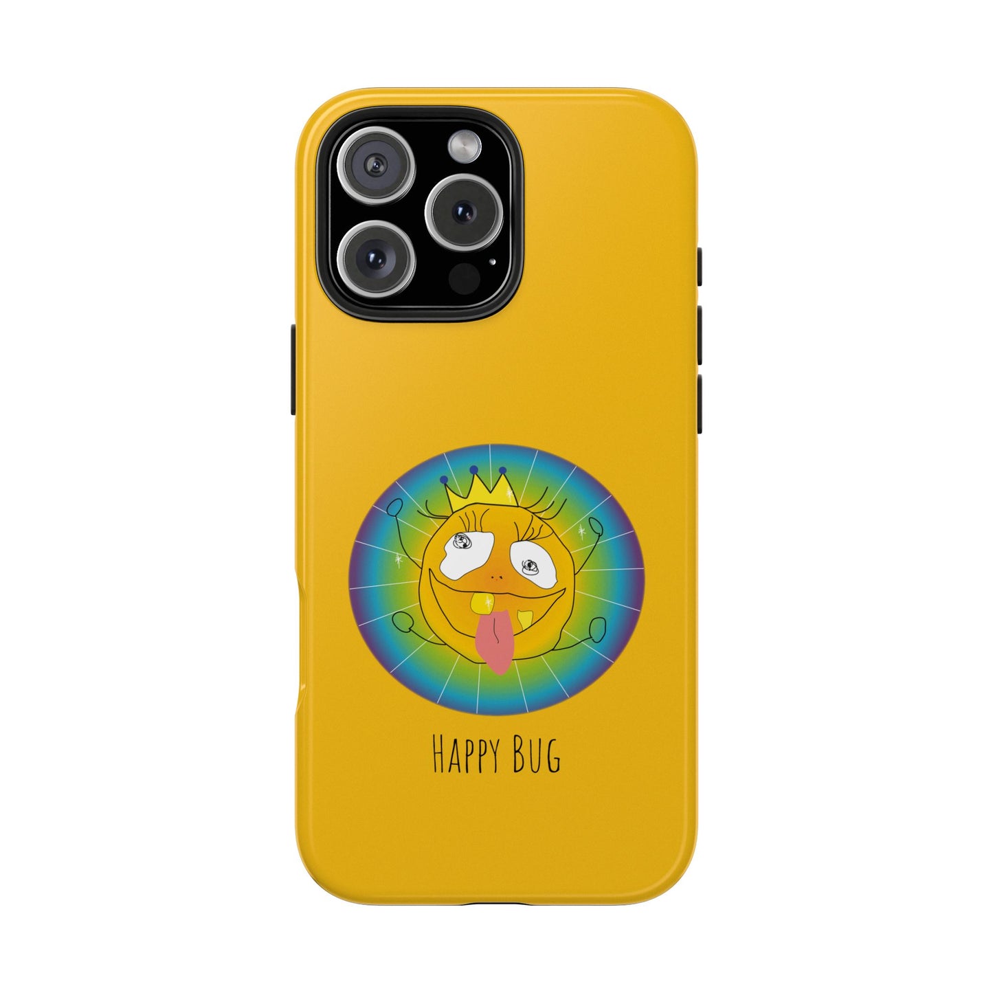 Happy Bug  - Phone Case Yellow