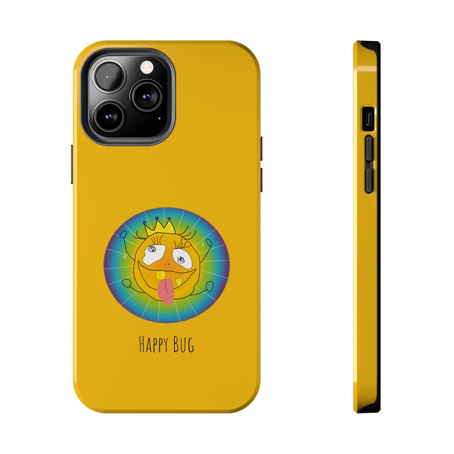 Happy Bug  - Phone Case Yellow