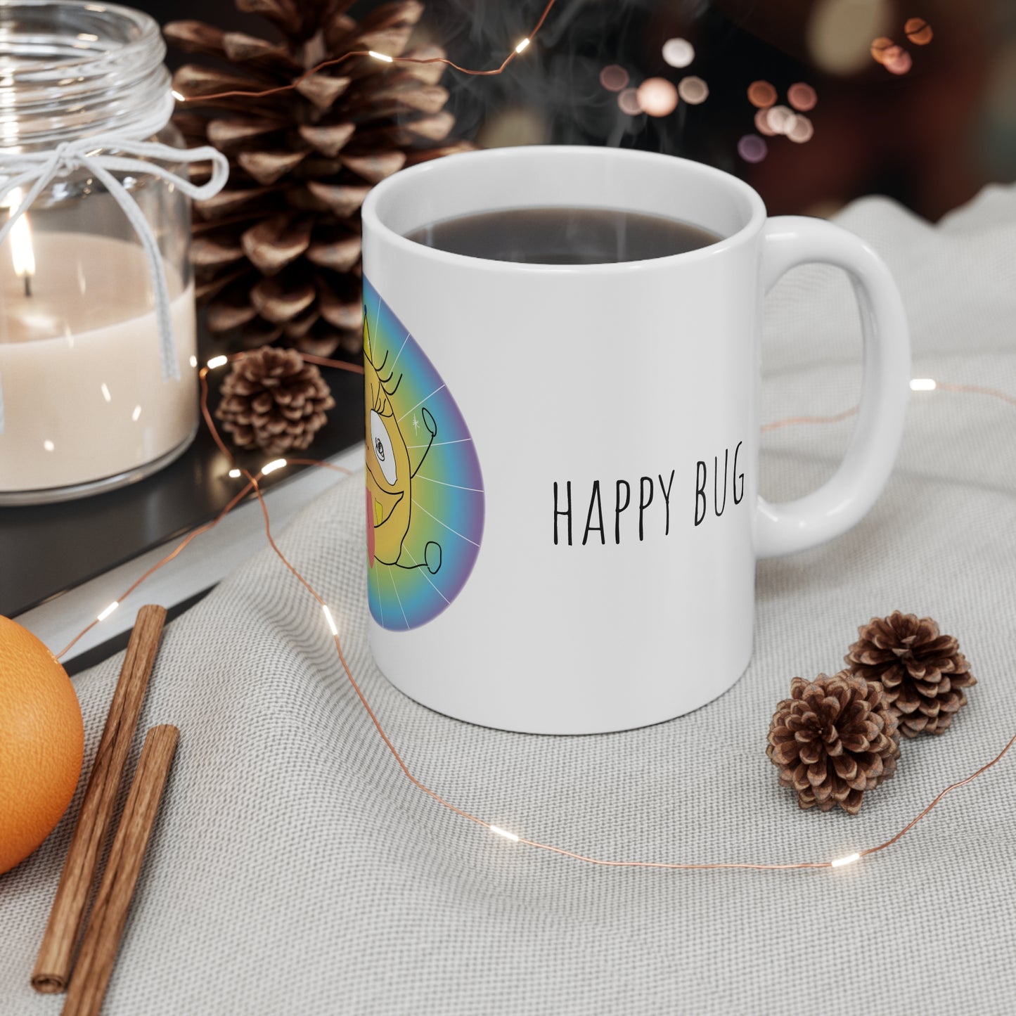 Happy Bug - Mug 11oz white