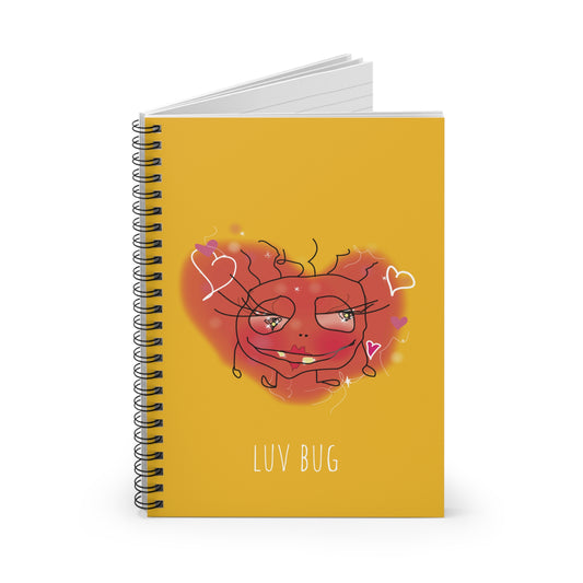 Spiral Notebook - Ruled Line - Luv Bug