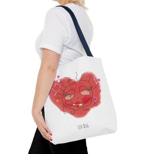 A Valentines Day Bundle! Tote Bag and a Coffee mug with the Luv Bug