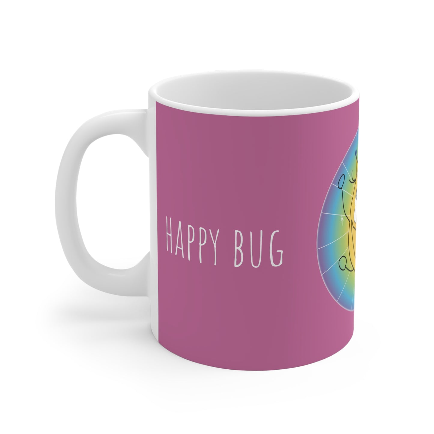 Happy Bug - Mug 11oz pink