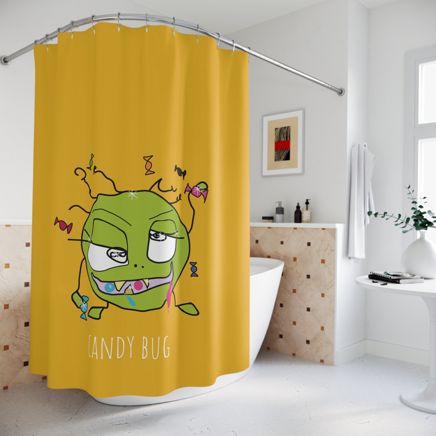 Shower curtains - Candy Bug