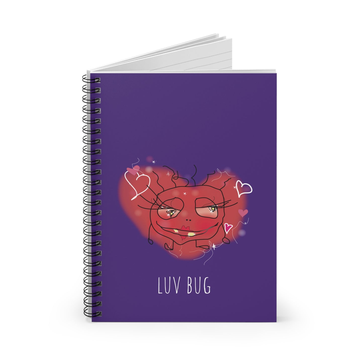 Spiral Notebook - Ruled Line - Luv Bug