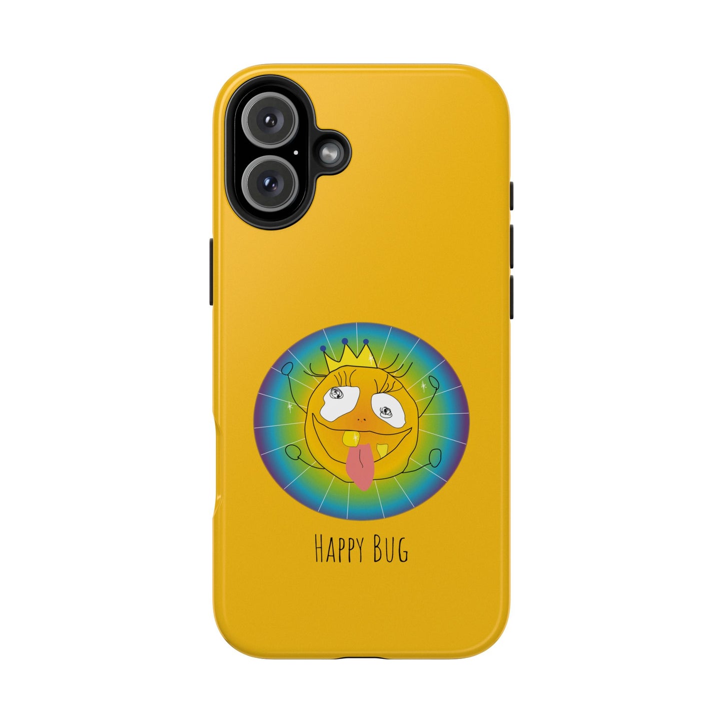 Happy Bug  - Phone Case Yellow