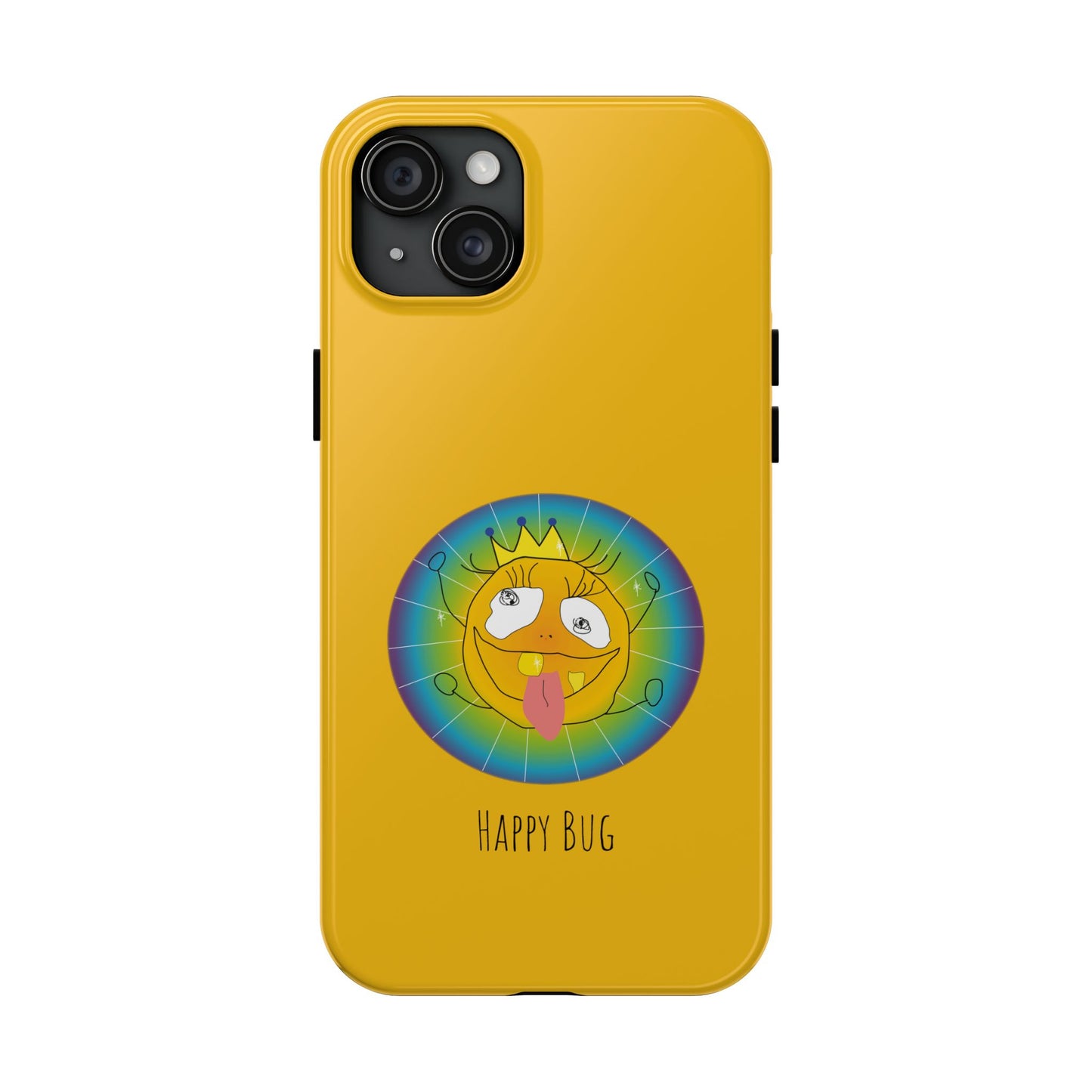 Happy Bug  - Phone Case Yellow