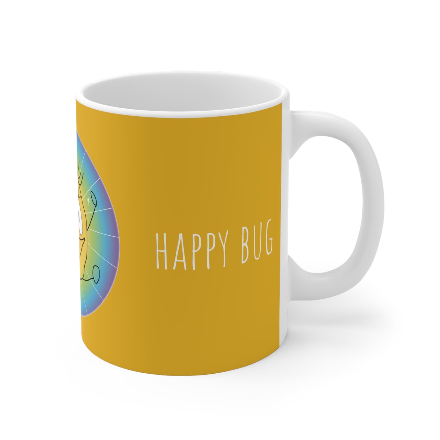 Happy Bug - Mug 11oz Yellow