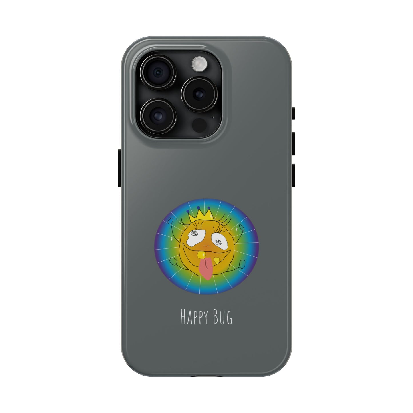 Happy Bug - Phone Case Grey