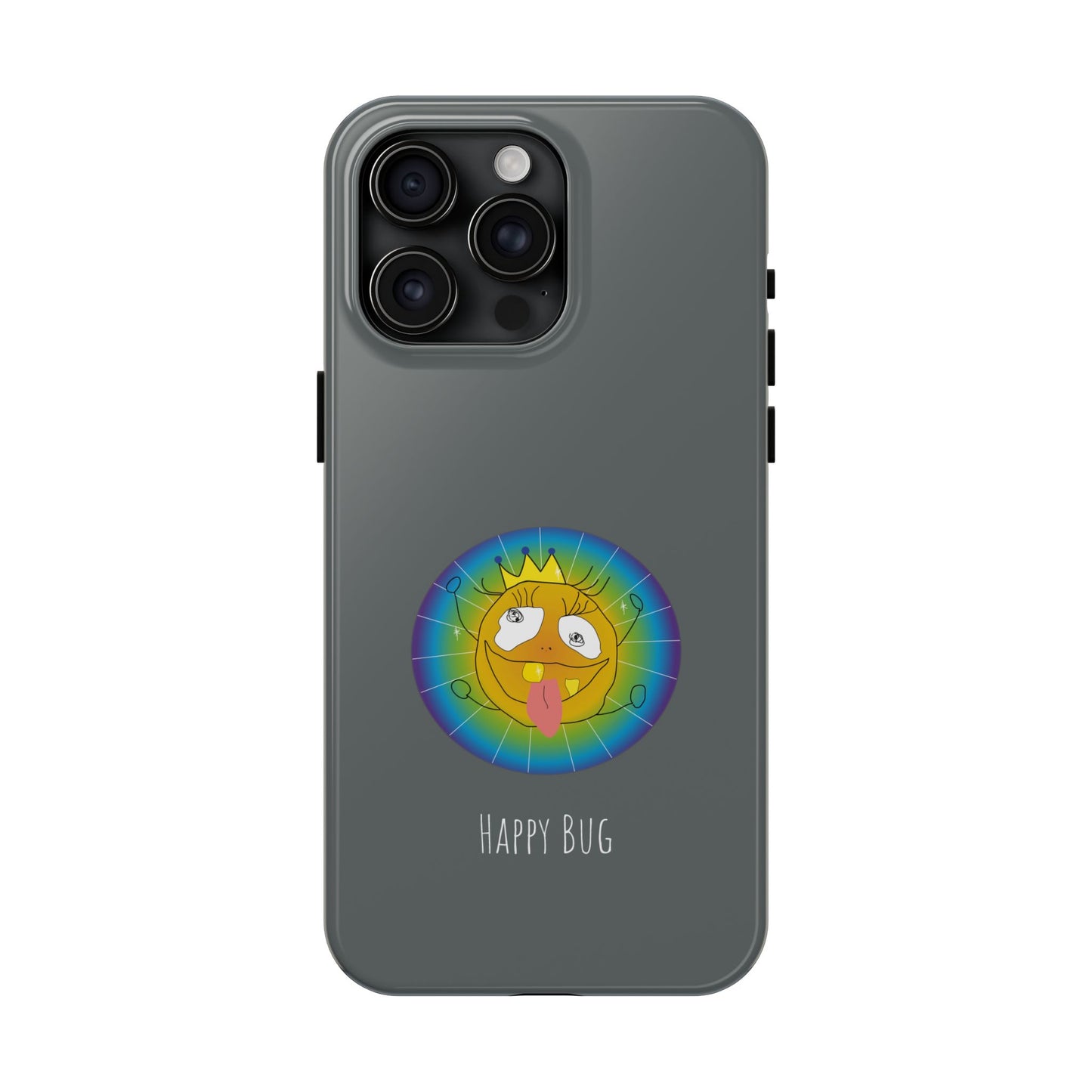 Happy Bug - Phone Case Grey