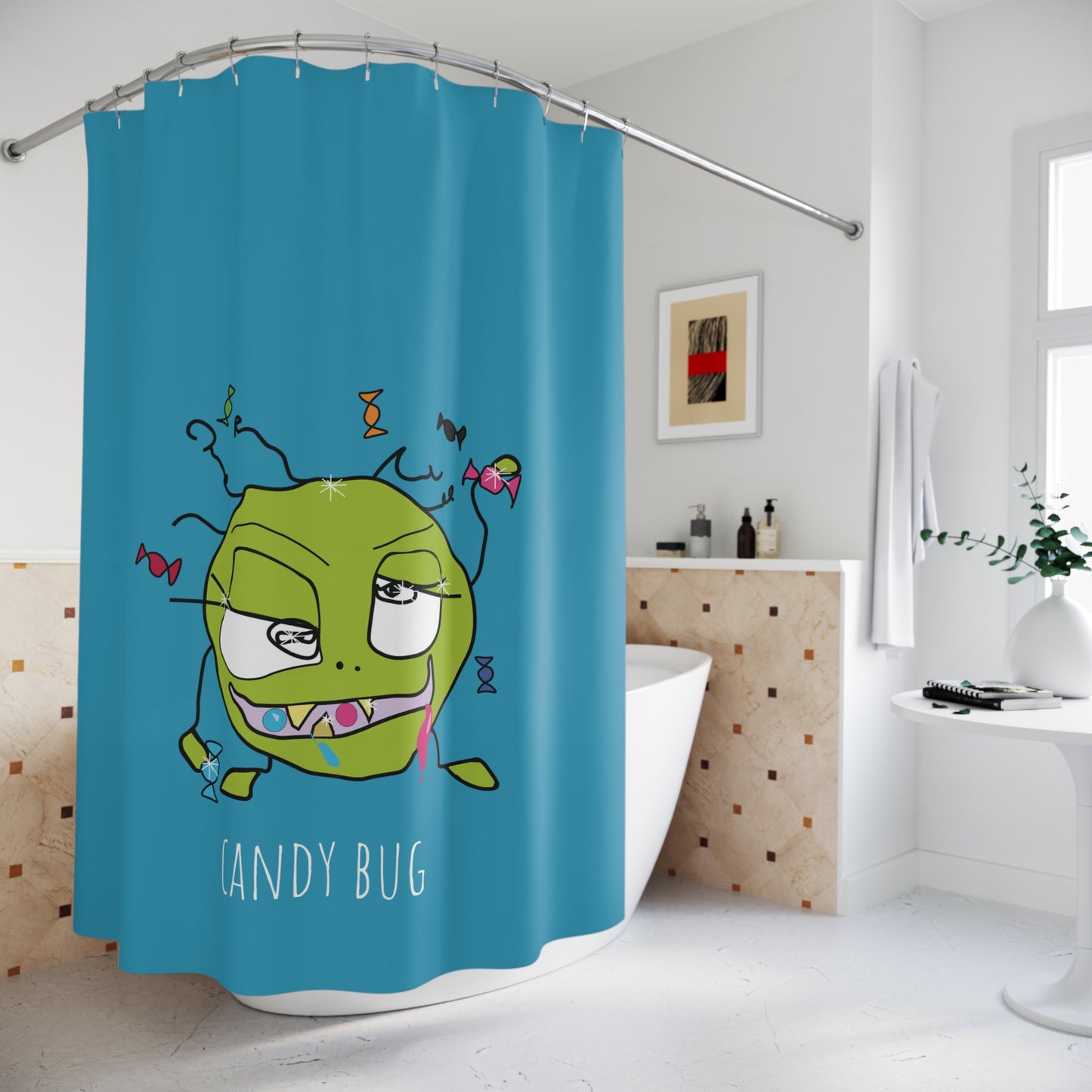 Shower curtains - Candy Bug