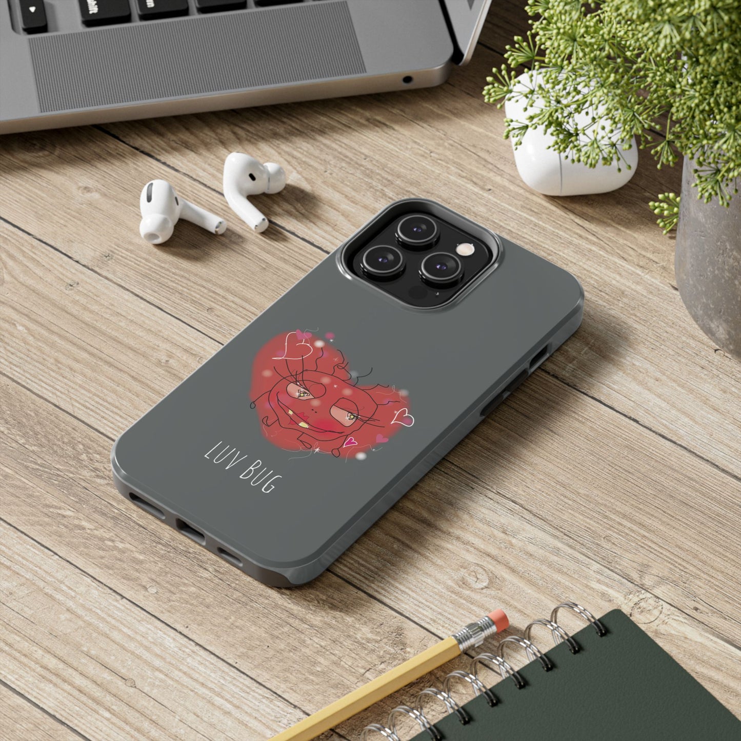 Luv Bug - Phone Case grey