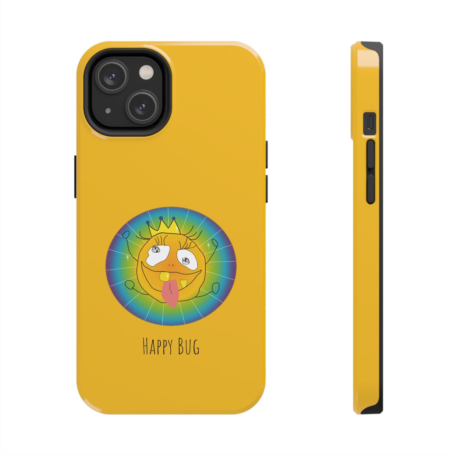 Happy Bug  - Phone Case Yellow