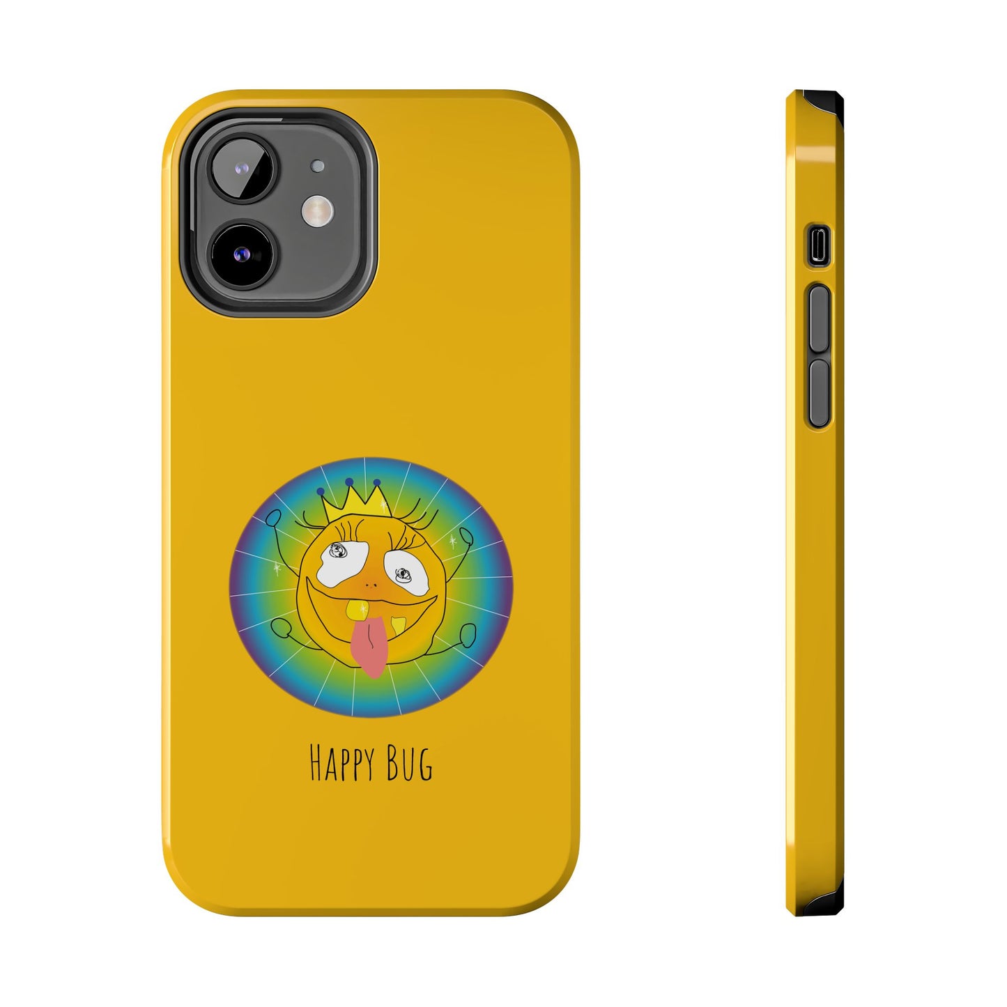 Happy Bug  - Phone Case Yellow