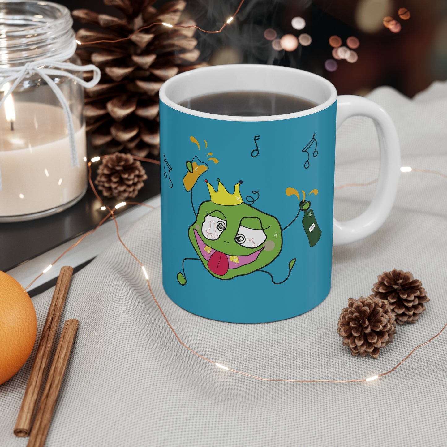 Party Bug - Mug 11oz  Turquoise