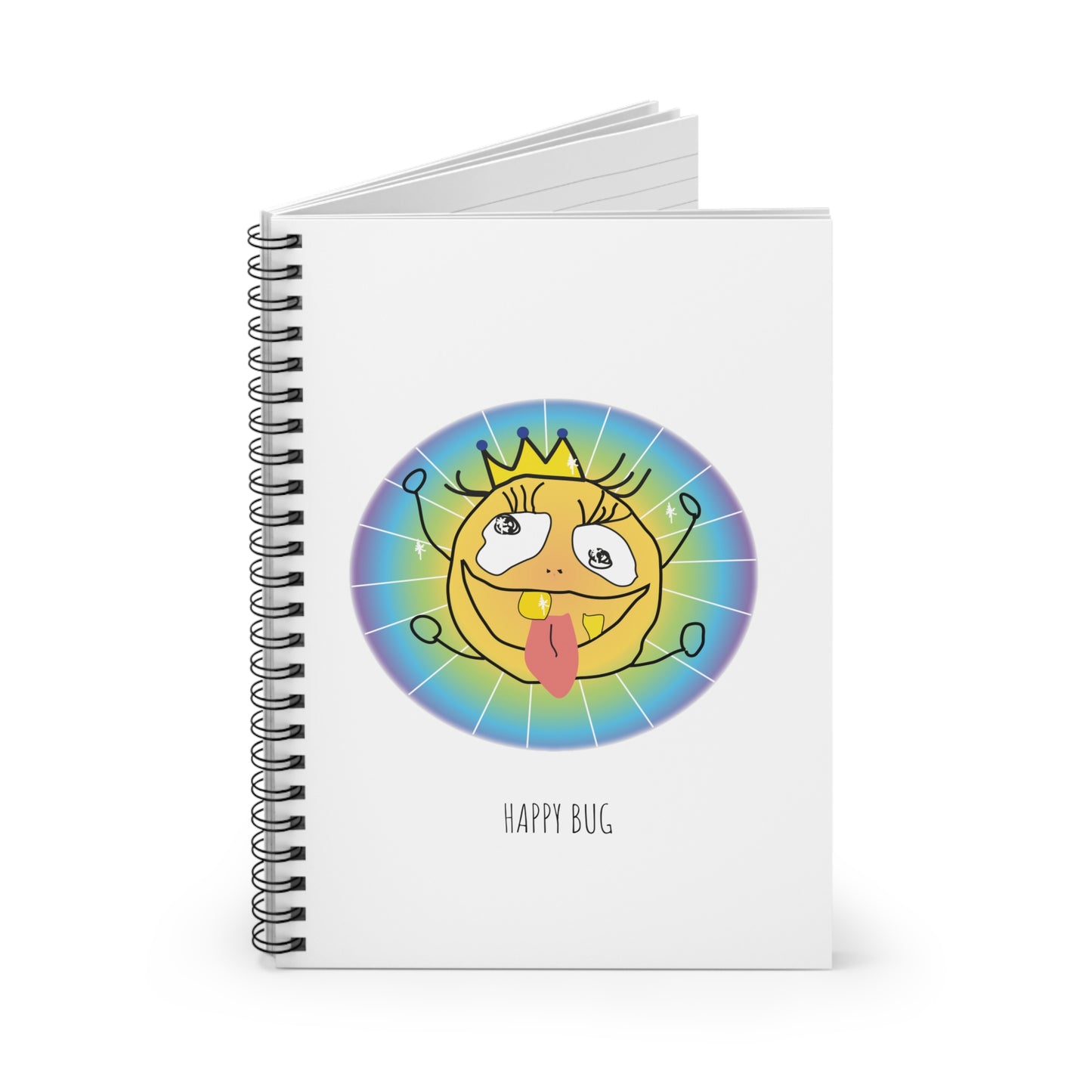 Happy Bug - Spiral Notebook - Ruled Line