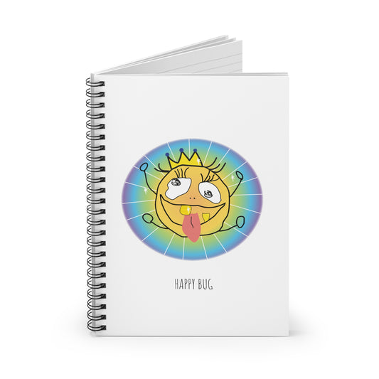 Happy Bug - Spiral Notebook - Ruled Line