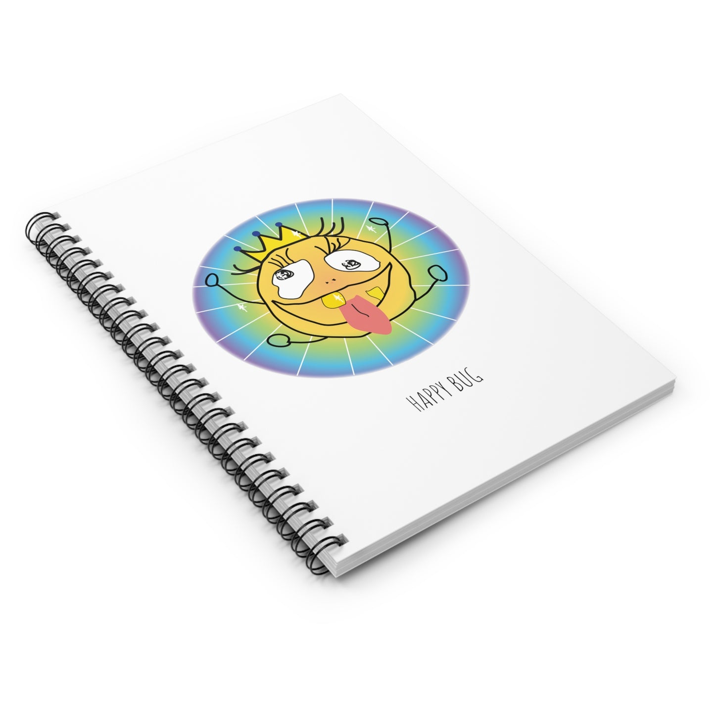 Happy Bug - Spiral Notebook - Ruled Line