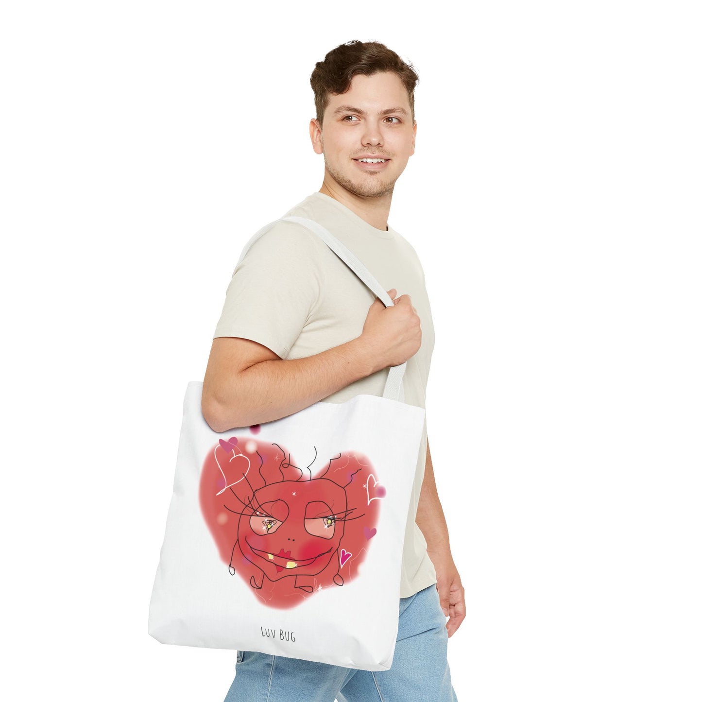 Luv Bug - Tote Bag  white