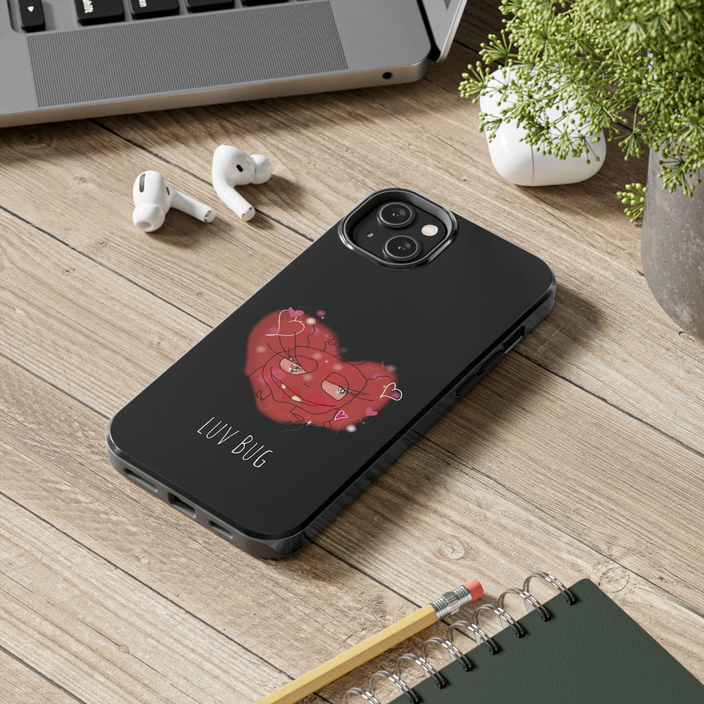 Luv Bug - Phone Case black