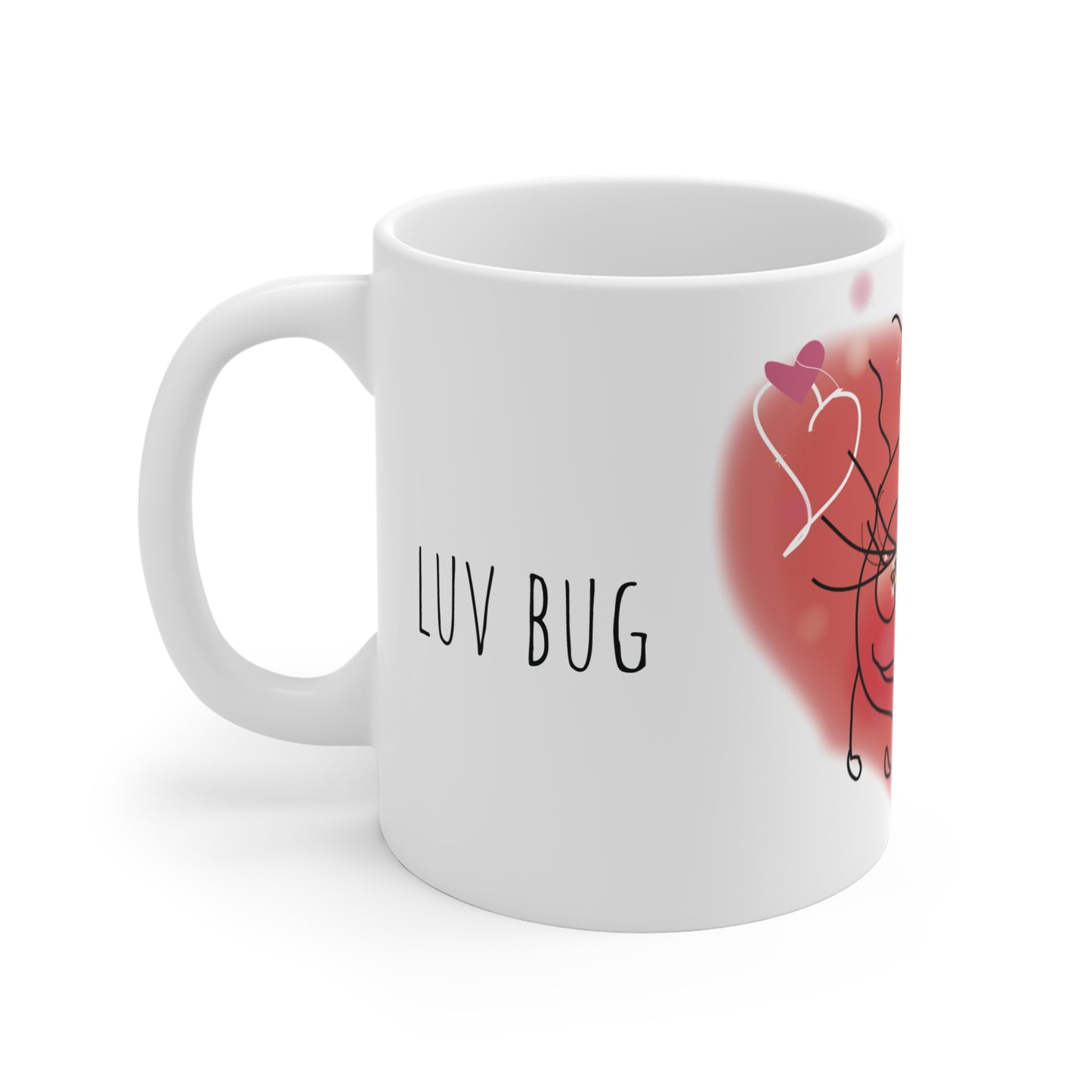 A Valentines Day Bundle! Tote Bag and a Coffee mug with the Luv Bug