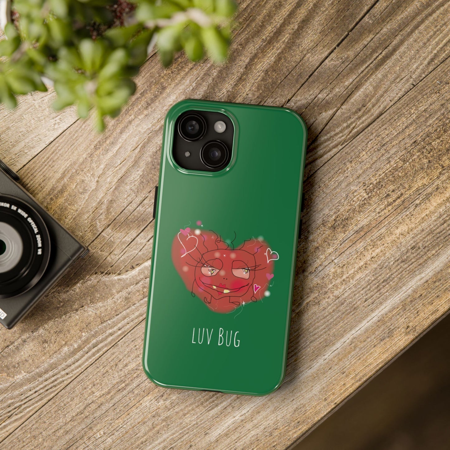 Luv Bug - Phone Case green