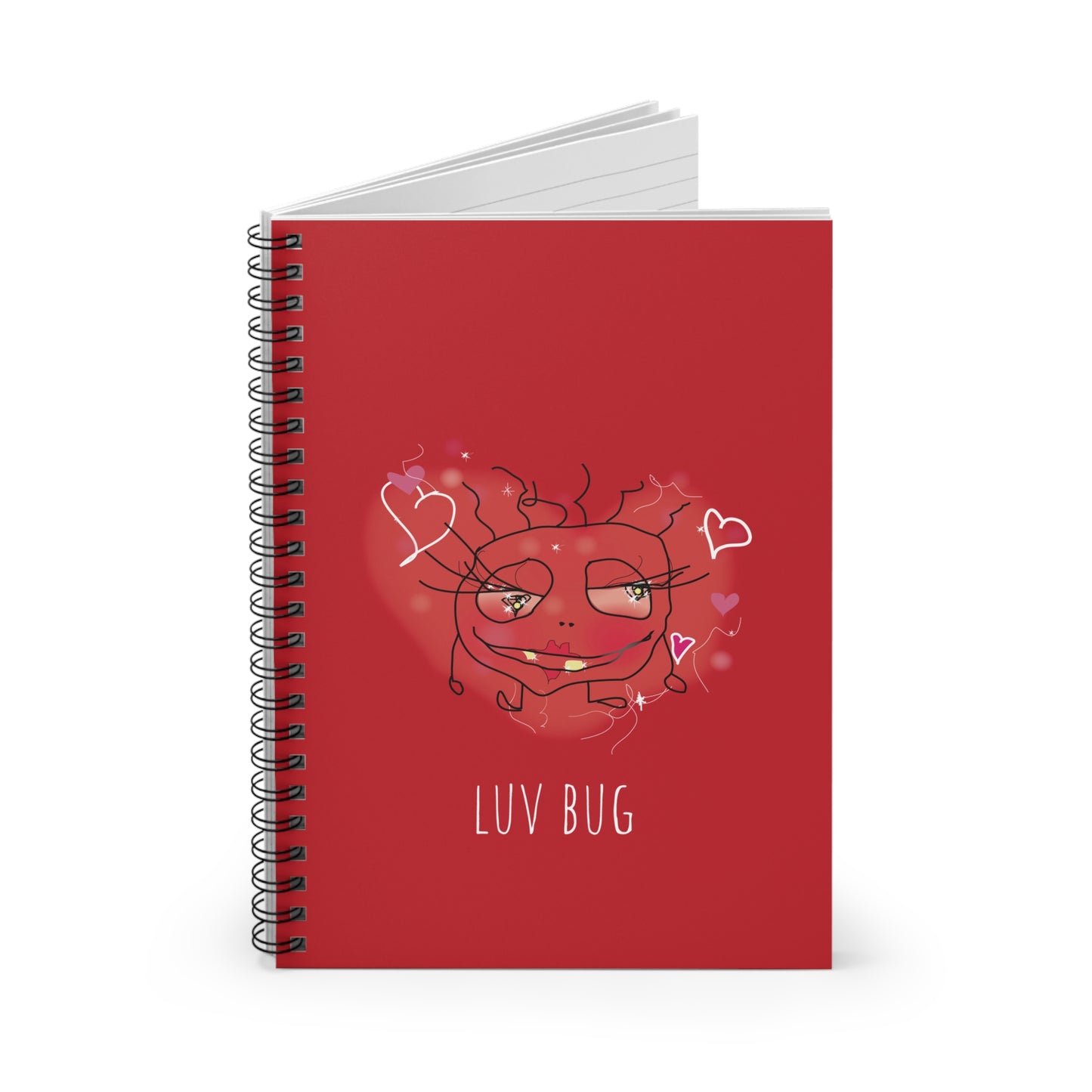 Spiral Notebook - Ruled Line - Luv Bug