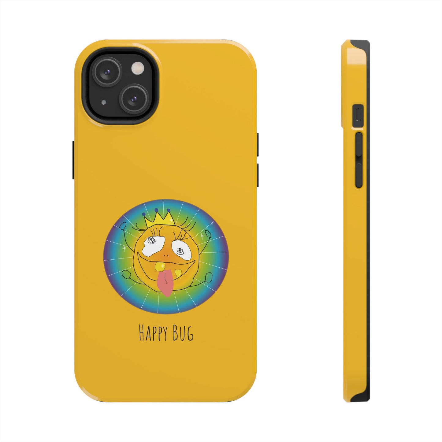 Happy Bug  - Phone Case Yellow