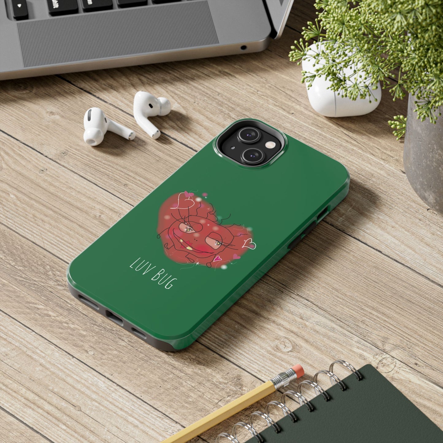 Luv Bug - Phone Case green