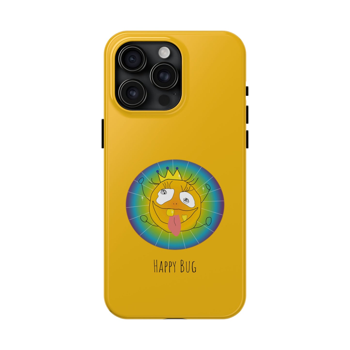 Happy Bug  - Phone Case Yellow