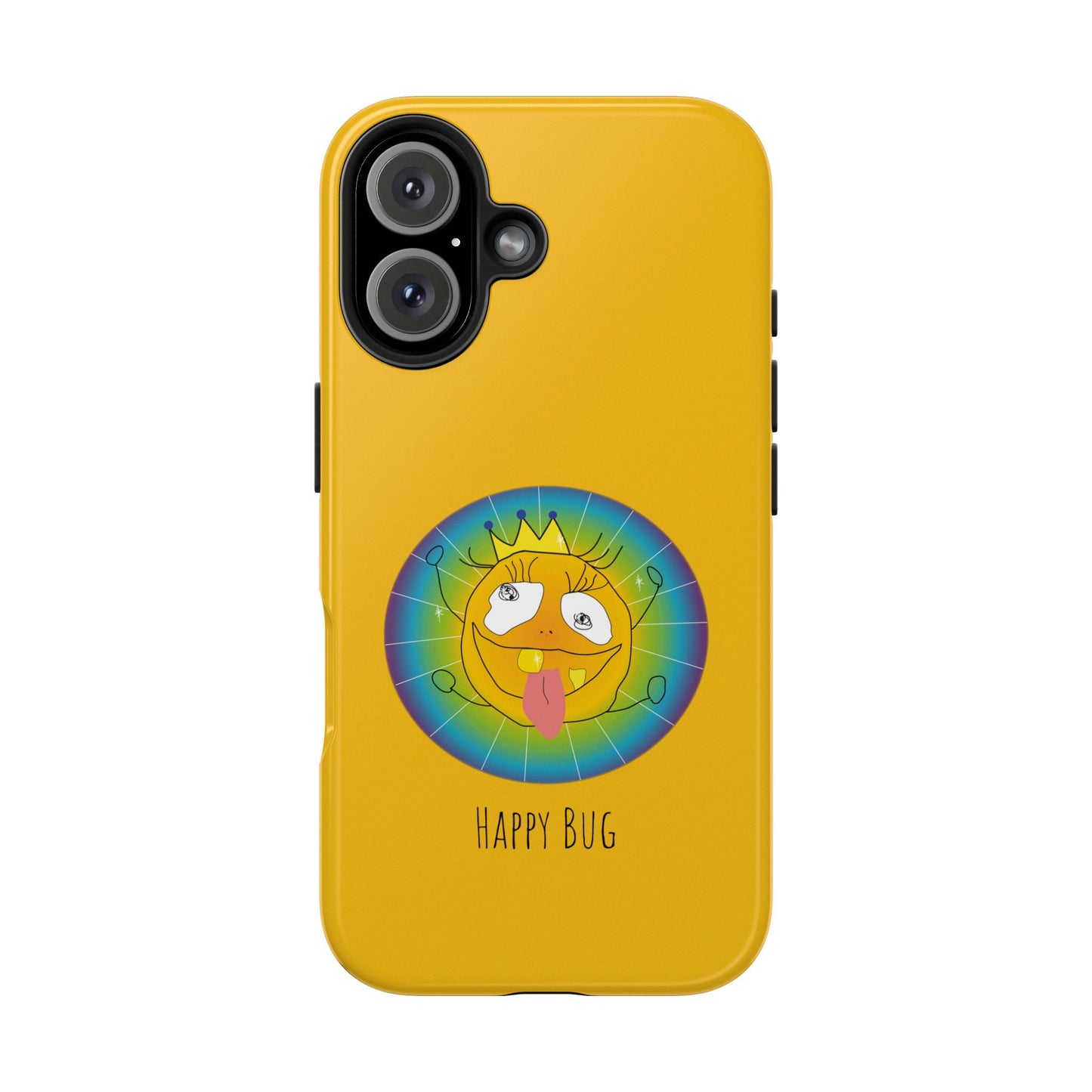 Happy Bug  - Phone Case Yellow