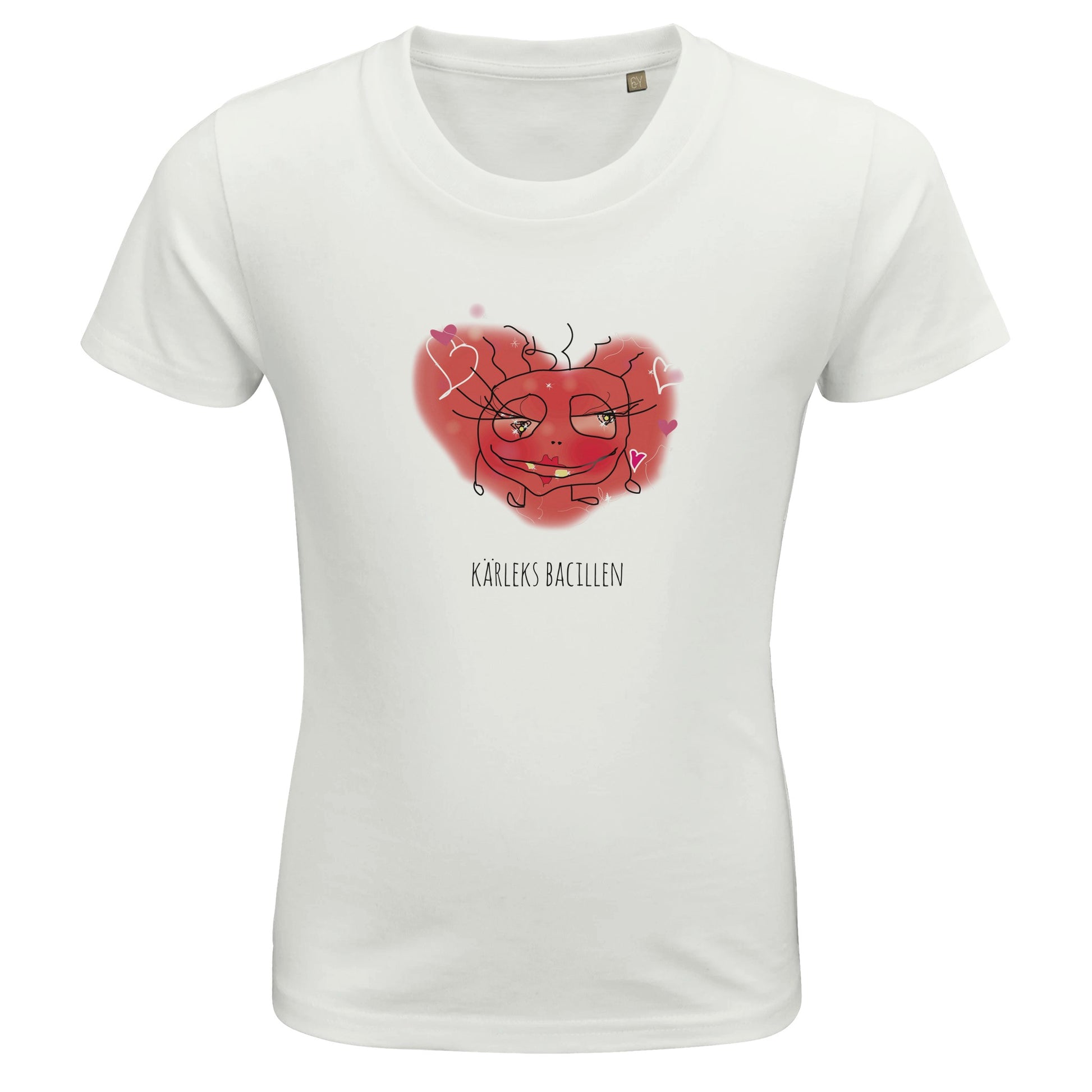 Kärleksbacillen Barn T-shirt vit
https://luvbugscollection.com/, www.bacillerna.se