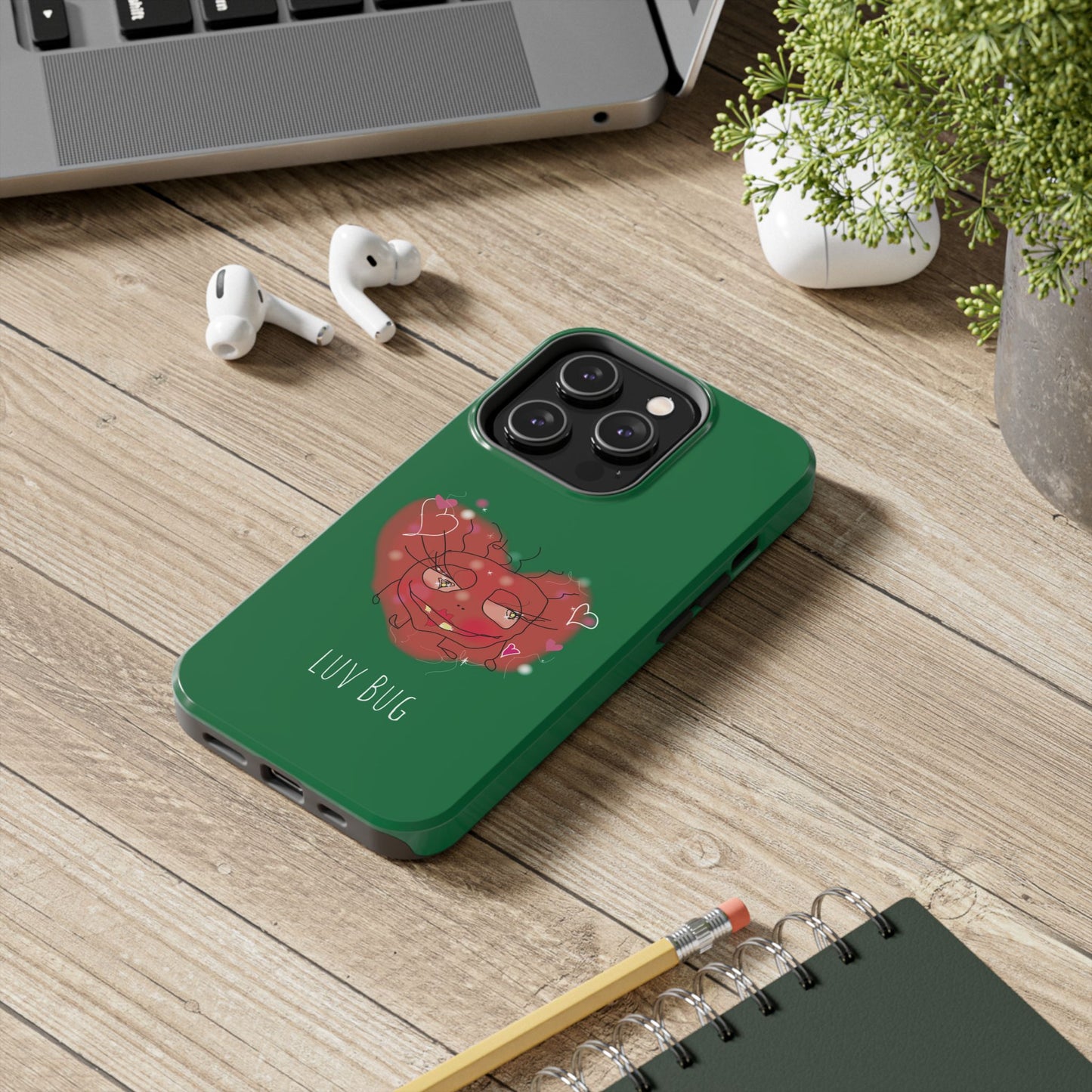 Luv Bug - Phone Case green