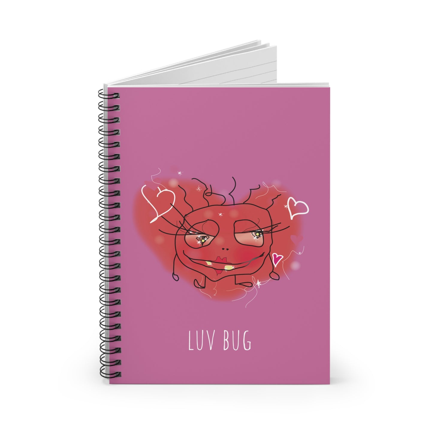 Spiral Notebook - Ruled Line - Luv Bug