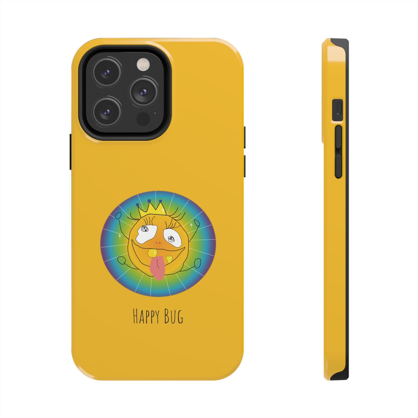 Happy Bug  - Phone Case Yellow