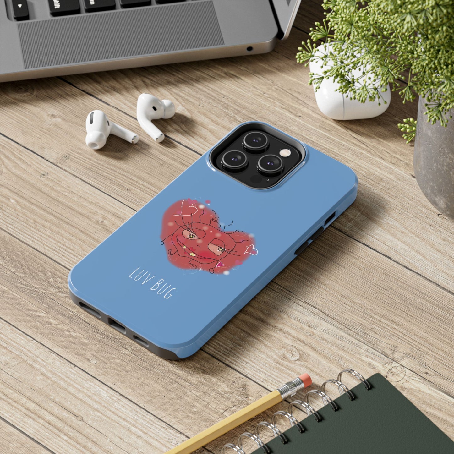 Luv Bug - Phone Case blå