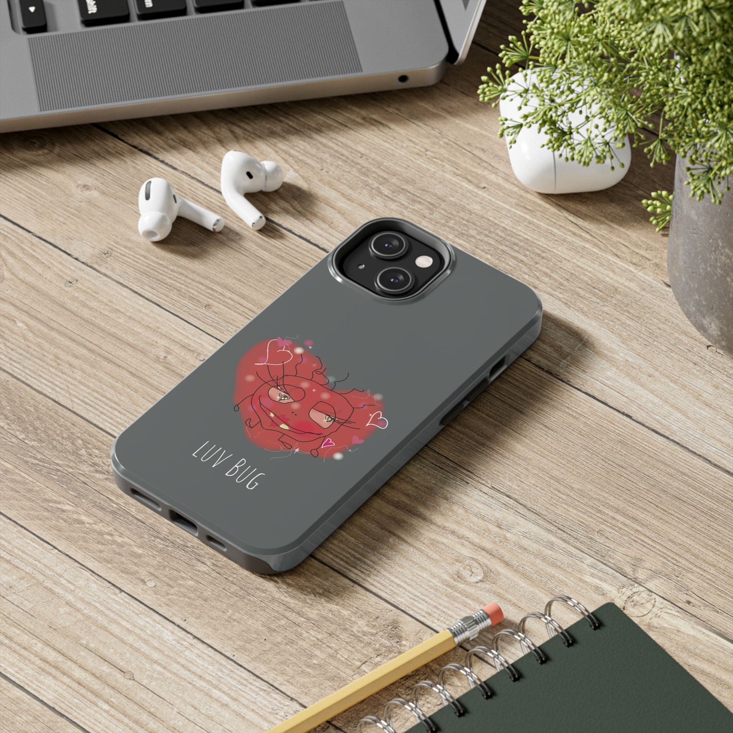 Luv Bug - Phone Case grey