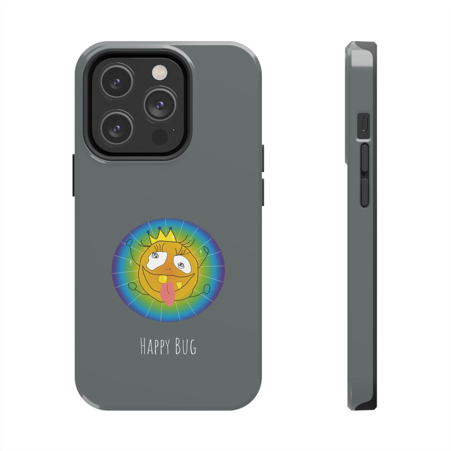 Happy Bug - Phone Case Grey