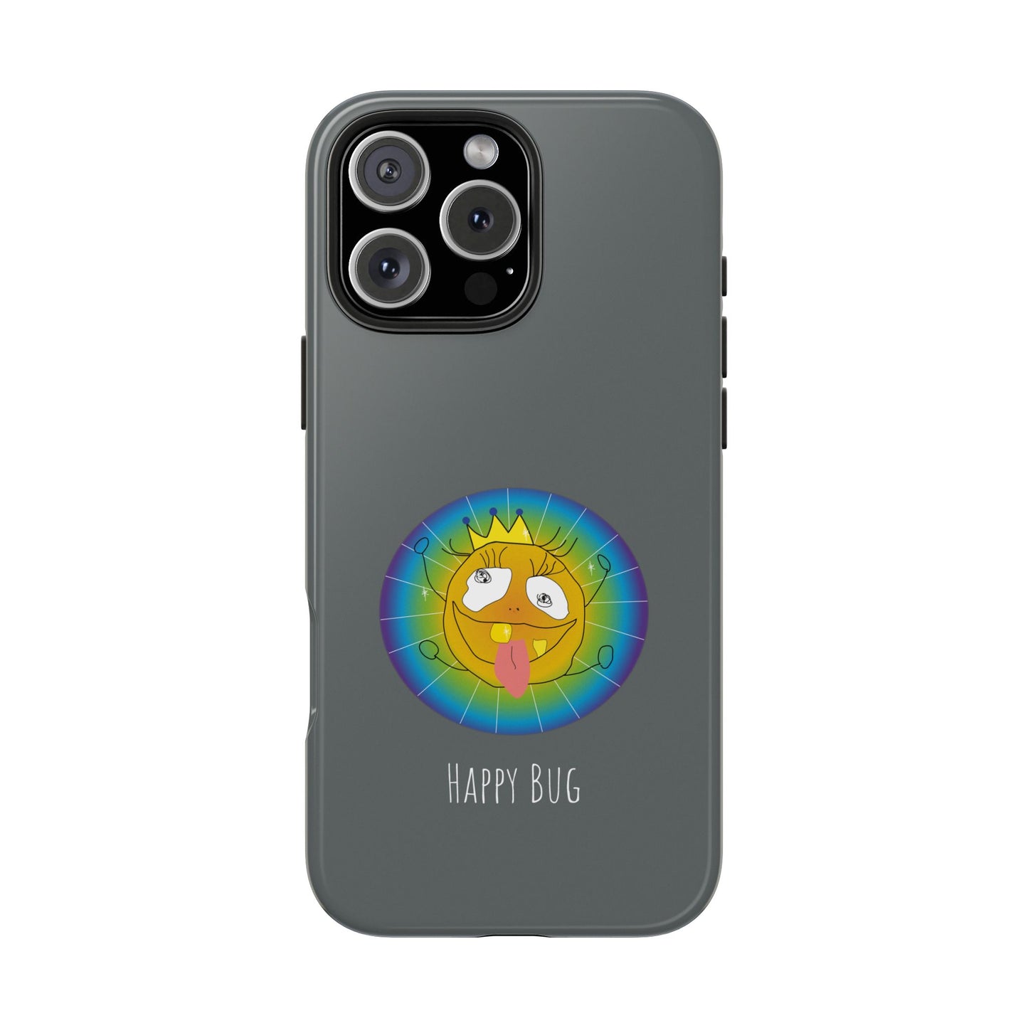 Happy Bug - Phone Case Grey