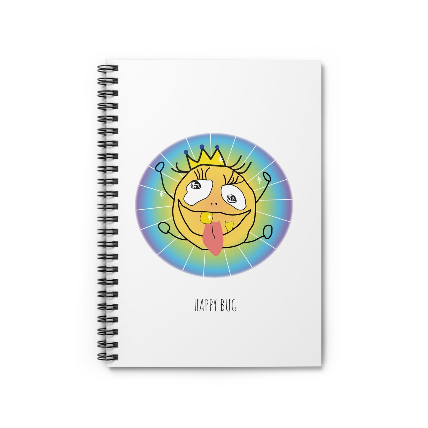 Happy Bug - Spiral Notebook - Ruled Line