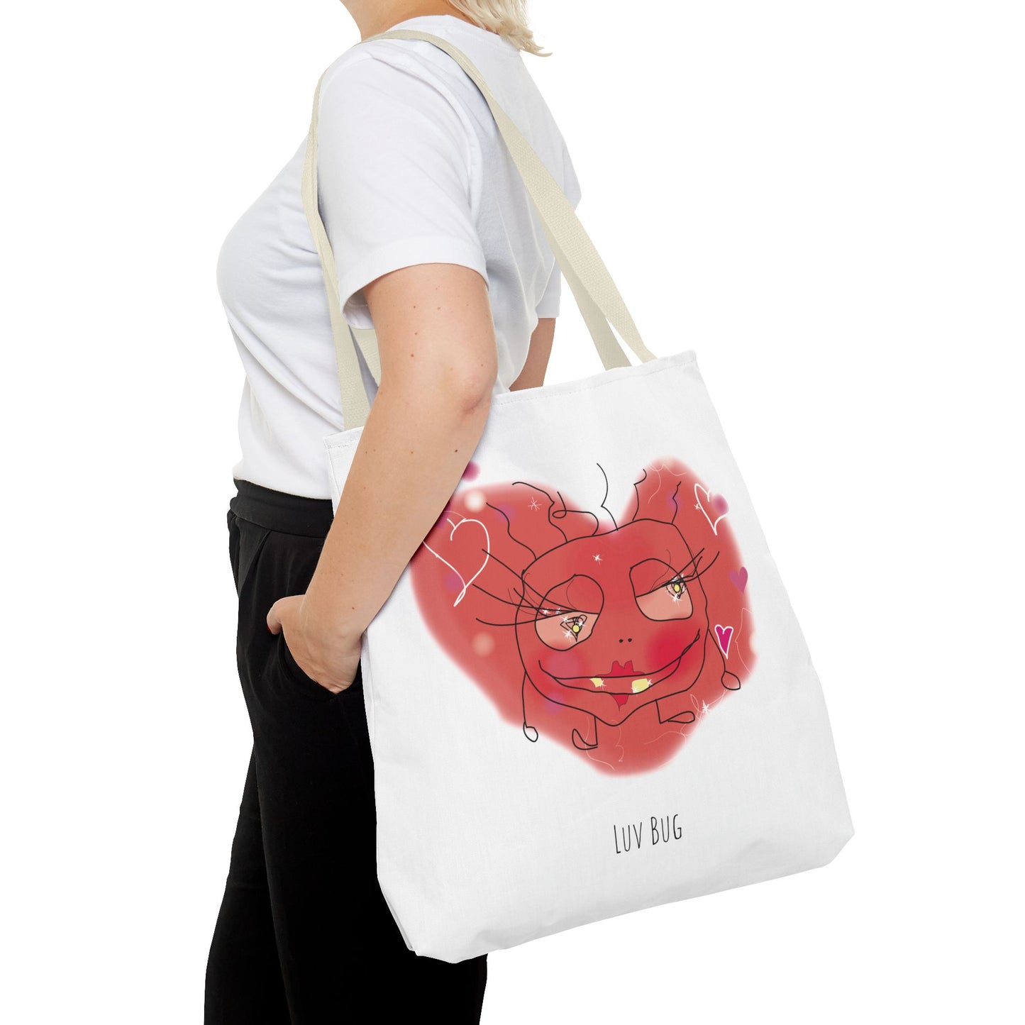 Luv Bug - Tote Bag  white