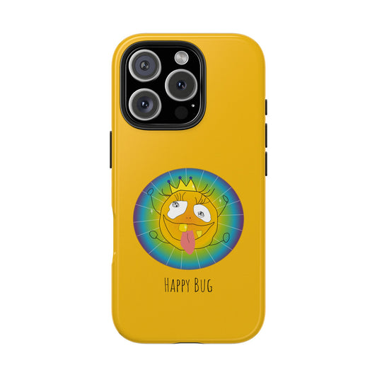 Happy Bug  - Phone Case Yellow