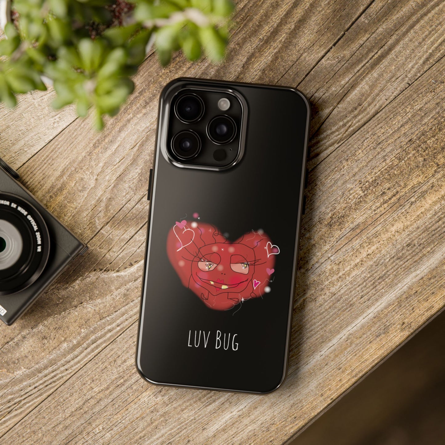 Luv Bug - Phone Case black