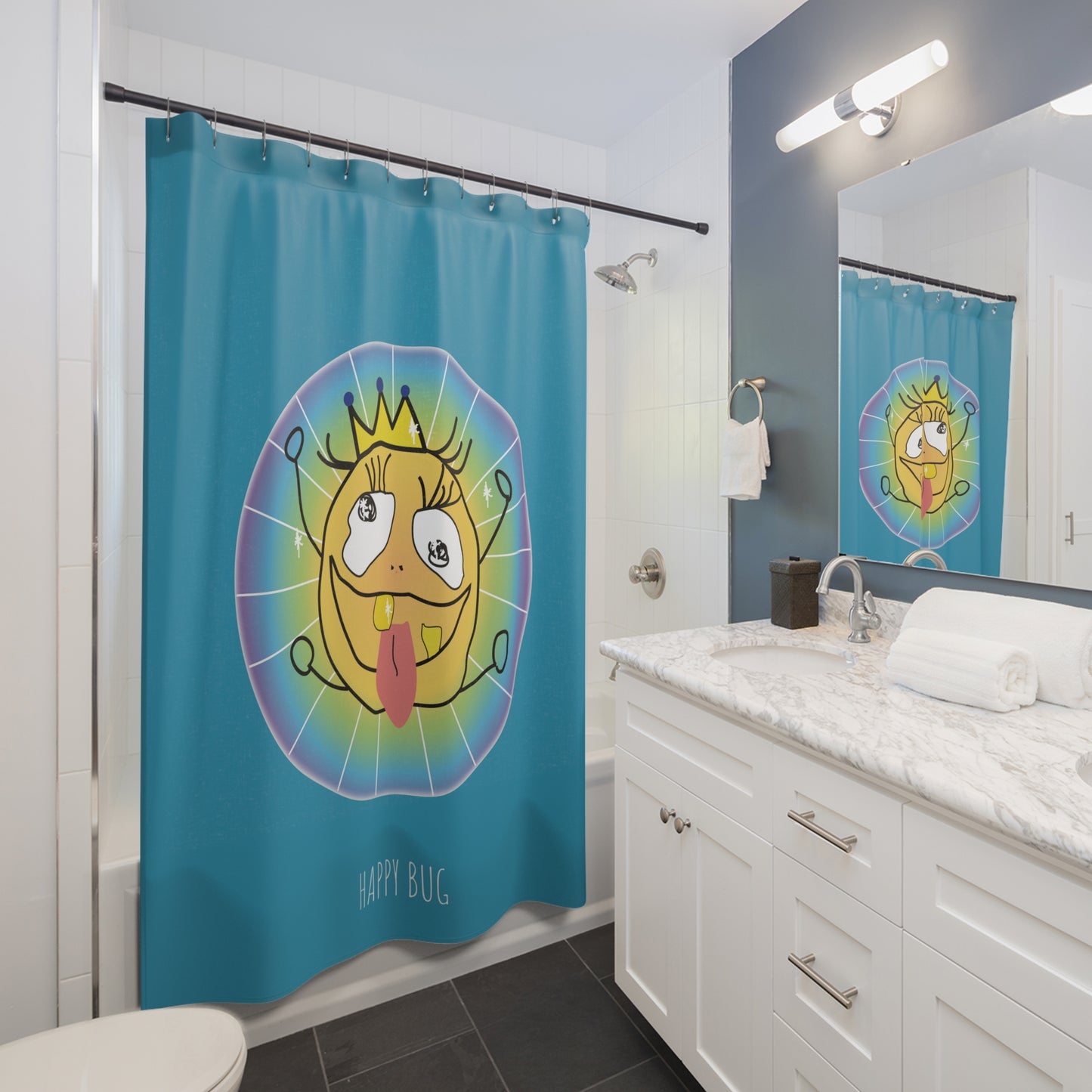 Shower Curtains - Happy Bug