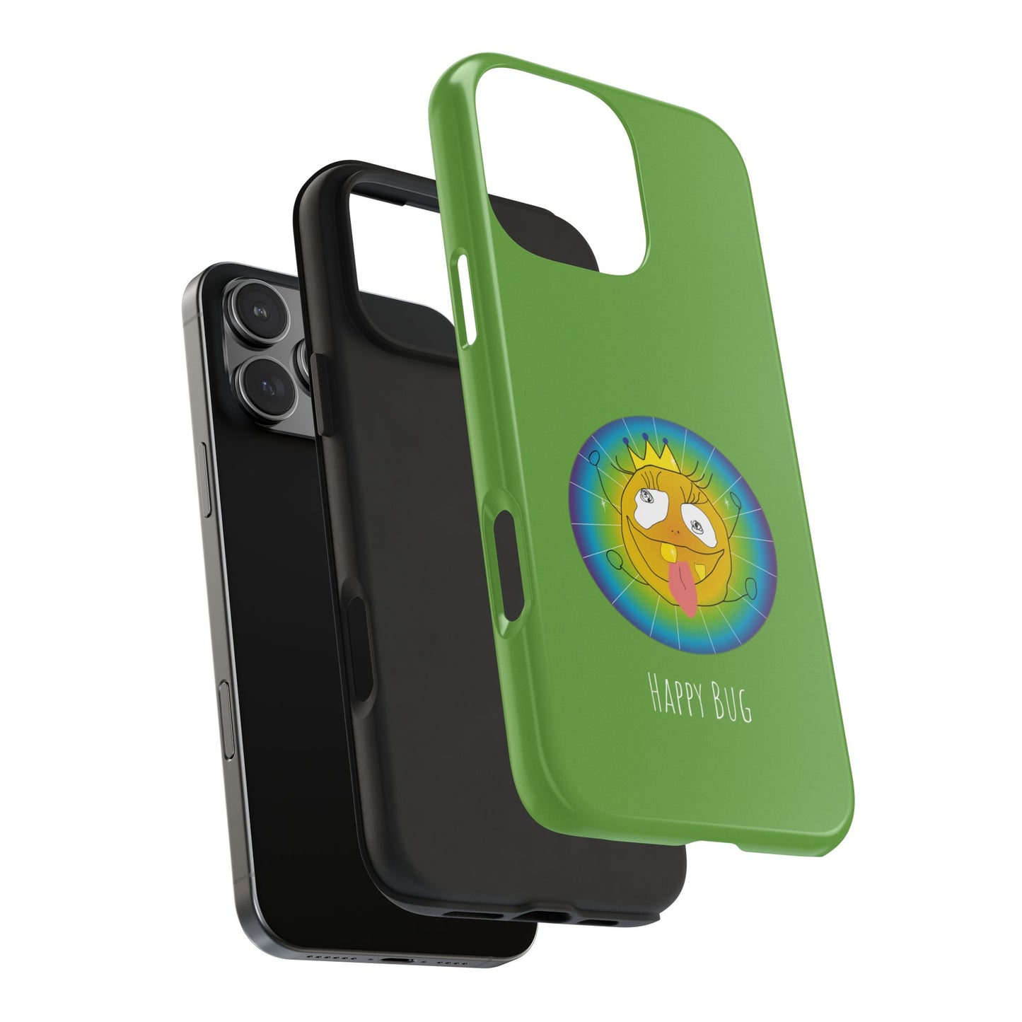 Happy Bug - Phone Case Green