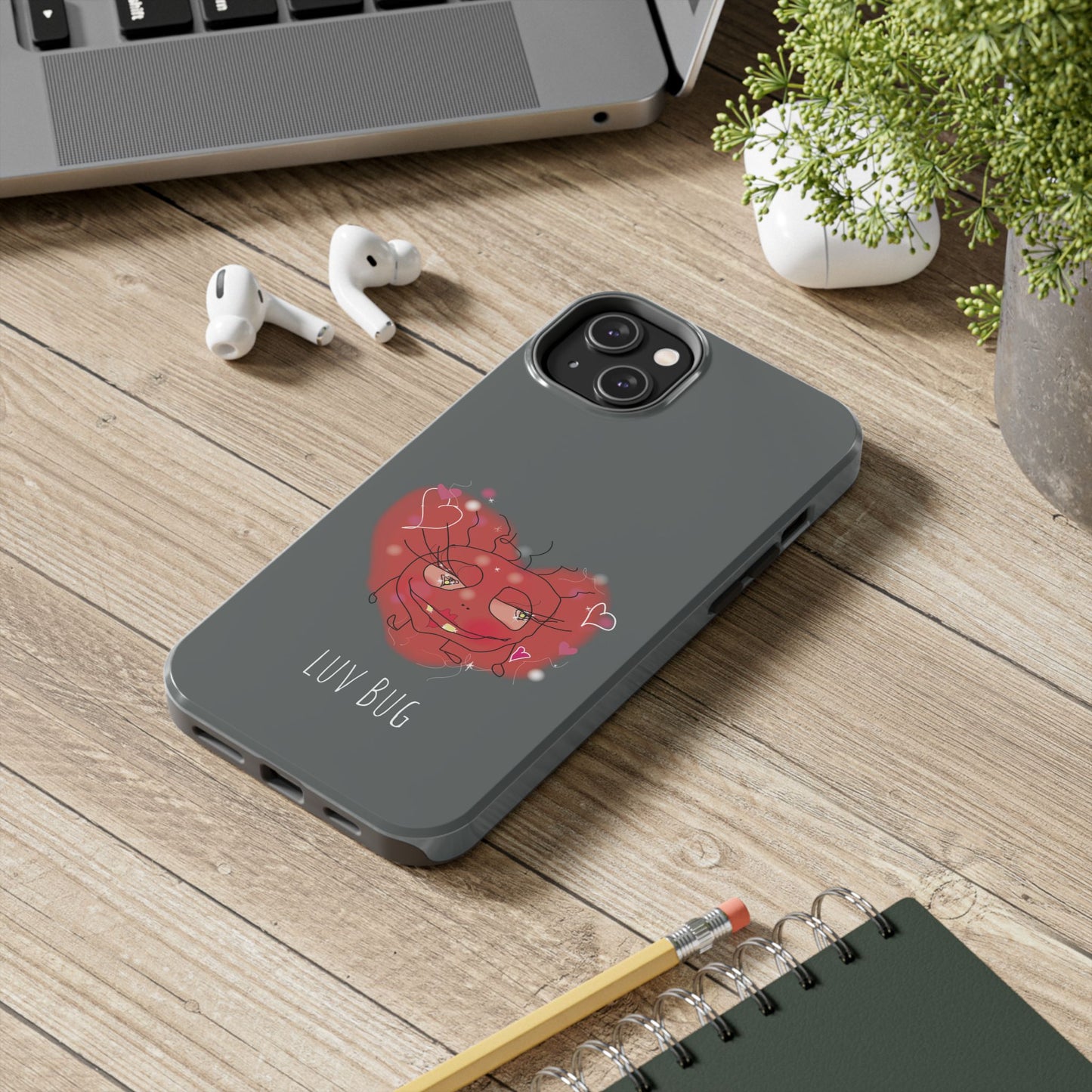 Luv Bug - Phone Case grey