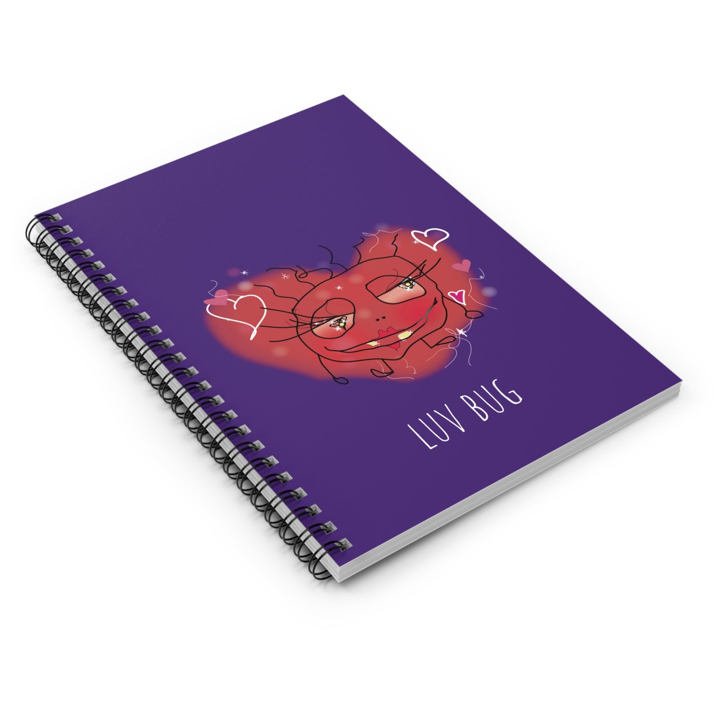 Spiral Notebook - Ruled Line - Luv Bug