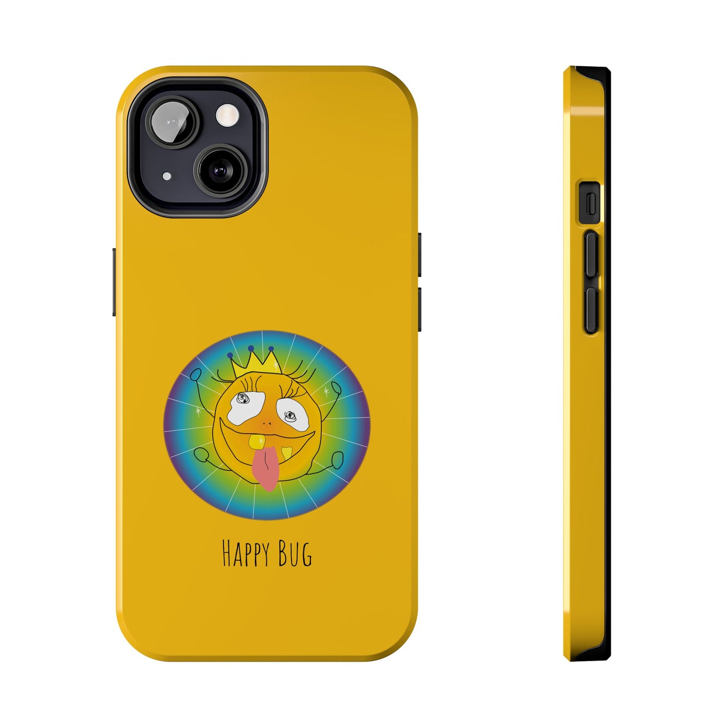 Happy Bug  - Phone Case Yellow