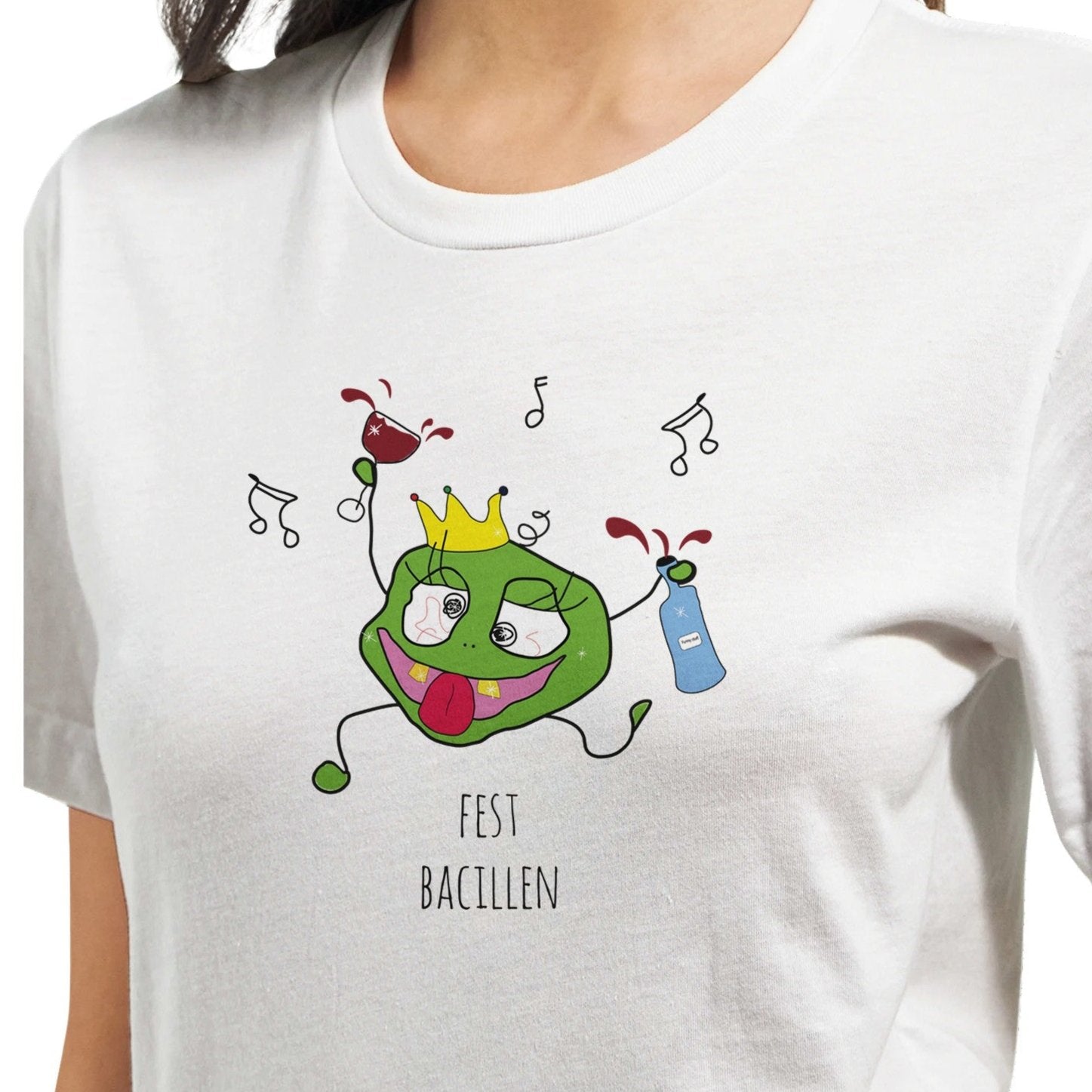 Festbacillen T-shirt vit